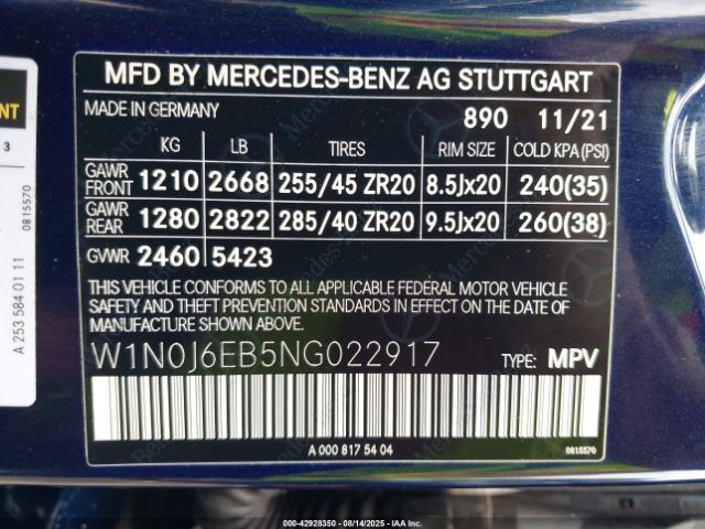 2022 MERCEDES-BENZ AMG GLC 43 W1N0J6EB5NG022917 Photo 8