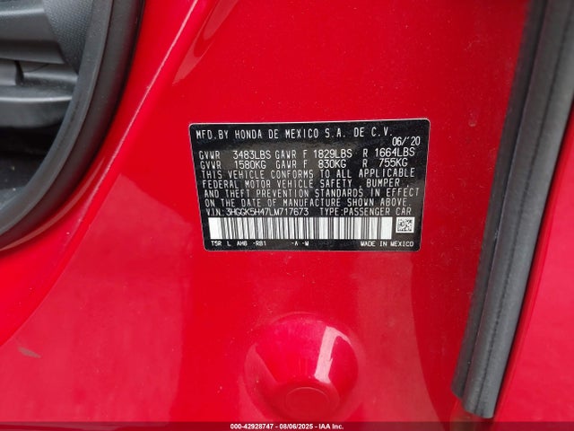 3HGGK5H47LM717673 Honda l15b1