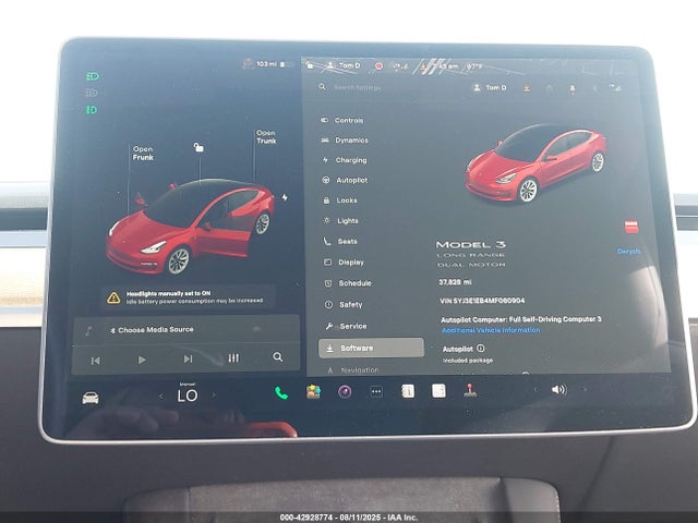2021 TESLA MODEL 3 5YJ3E1EB4MF060904 Photo 6