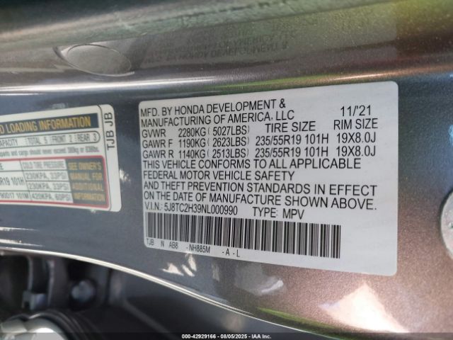 2022 ACURA RDX 5J8TC2H39NL000990 Photo 8