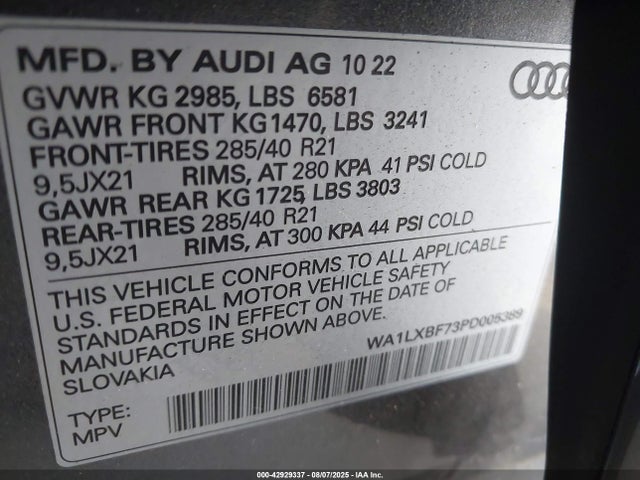 2023 AUDI Q7 WA1LXBF73PD005389 Photo 8