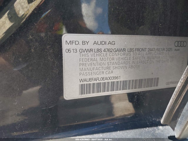 2014 AUDI A4 WAUEFAFL0EA003961 Photo 8