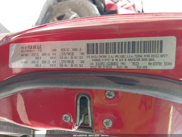 3C6UR5CL1GG380652 RAM 2500