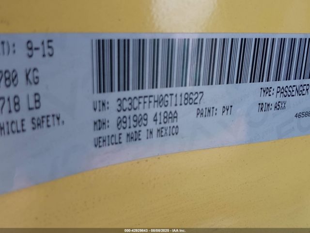 2016 FIAT 500 3C3CFFFH0GT118627 Photo 8