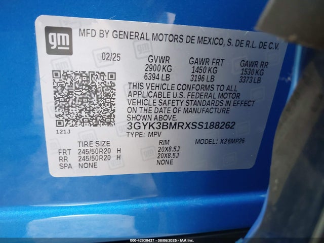 2025 CADILLAC OPTIQ 3GYK3BMRXSS188262 Photo 8