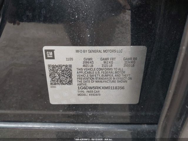 2021 CADILLAC CT5 1G6DW5RKXM0118356 Photo 8