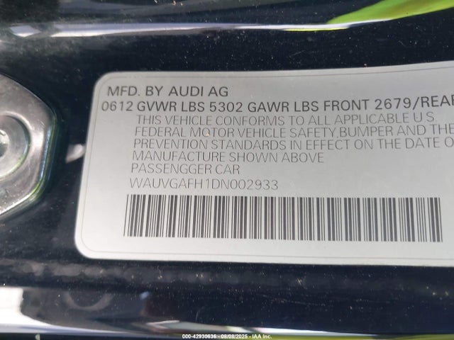 2013 AUDI S5 WAUVGAFH1DN002933 Photo 8