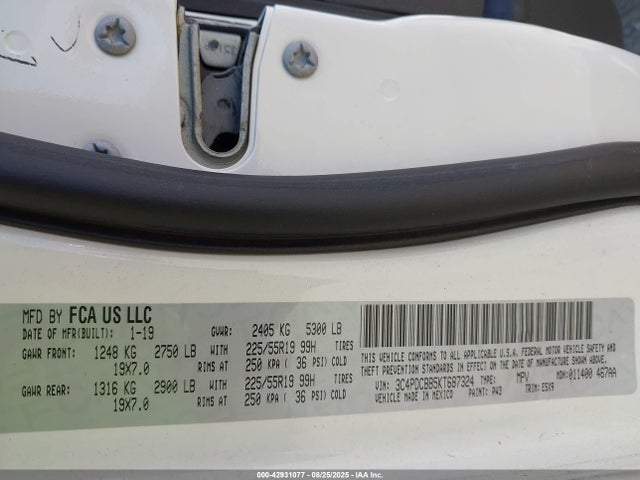 3C4PDCBB5KT687324 Dodge Journey