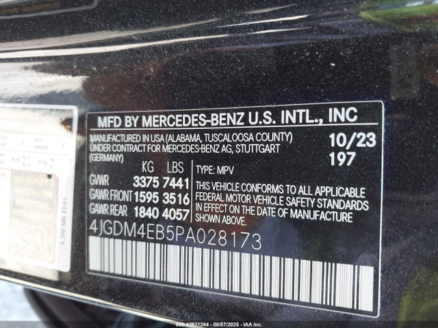 2023 MERCEDES-BENZ EQS 580 SUV 4JGDM4EB5PA028173 Photo 8