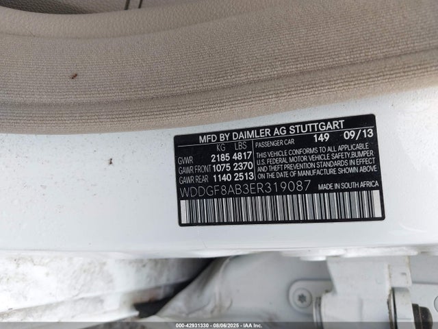 Mercedes-Benz C-Class 2014 WDDGF8AB3ER319087 Image 9