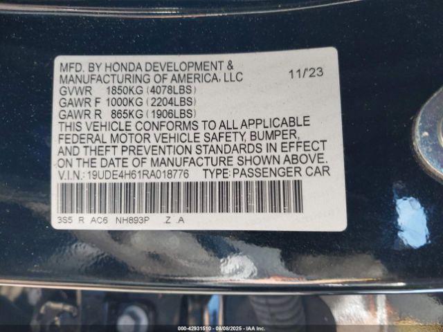 2024 ACURA INTEGRA 19UDE4H61RA018776 Photo 8