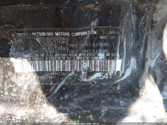 2020 MITSUBISHI OUTLANDER JA4AZ3A37LZ040798 Photo 8