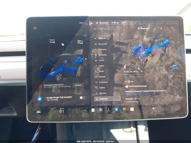 7SAYGAEE8PF935001 Tesla Model Y