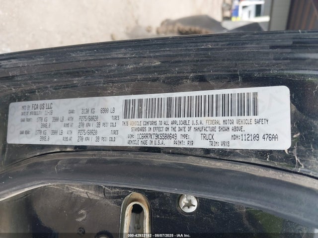1C6RR7KT9KS580649 RAM 1500