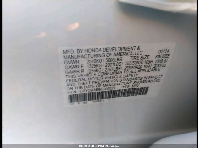 2024 ACURA MDX 5J8YD9H49RL006329 Photo 8