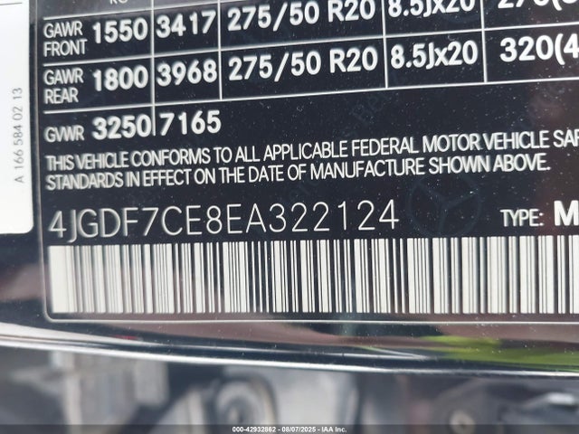 Mercedes-Benz 2014 2014 4JGDF7CE8EA322124 Image 9