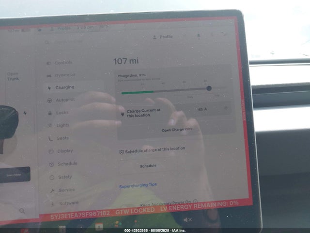 5YJ3E1EA7SF967182 Tesla 2025