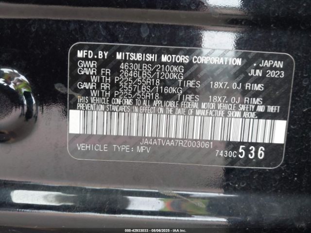 2024 MITSUBISHI ECLIPSE CROSS JA4ATVAA7RZ003061 Photo 8