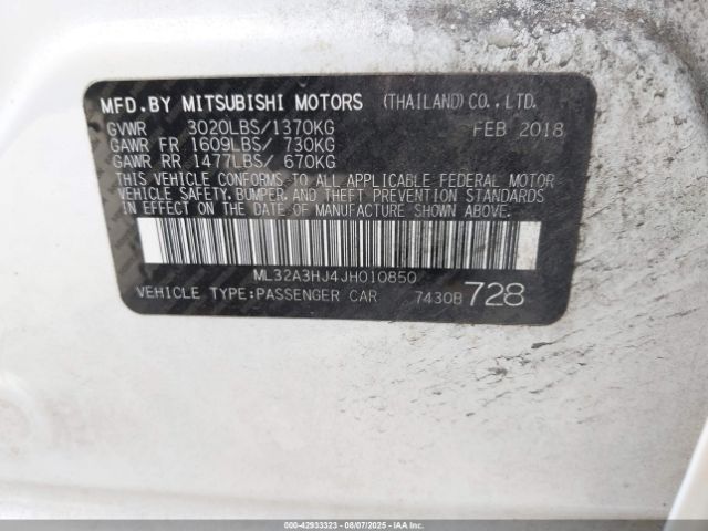 2018 MITSUBISHI MIRAGE ML32A3HJ4JH010850 Photo 8
