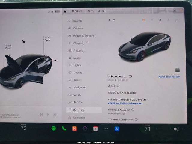 2018 TESLA MODEL 3 5YJ3E1EA3JF158938 Photo 6