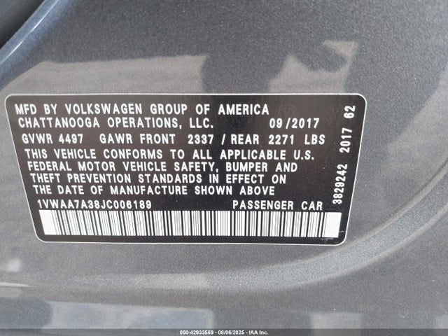 Volkswagen tsi 2018 1VWAA7A38JC006189 Image 9