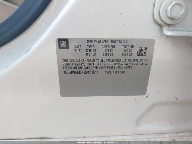 2011 CADILLAC STS 1G6DW6EDXB0161511 Photo 8