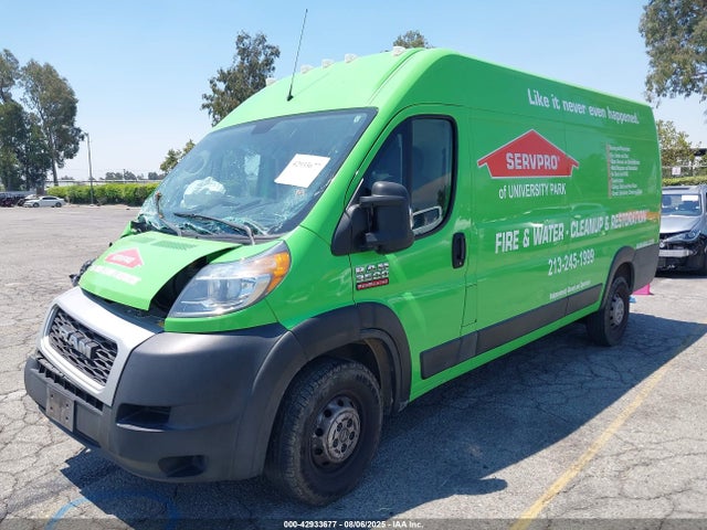 Auction sale of the 2019 Ram Promaster 3500 Cargo Van High Roof 159 Wb Ext, vin: 3C6URVJG3KE512496, lot number: 42933677