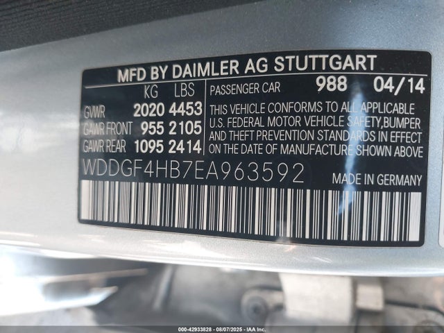 Mercedes-Benz C-Class 2014 WDDGF4HB7EA963592 Image 9