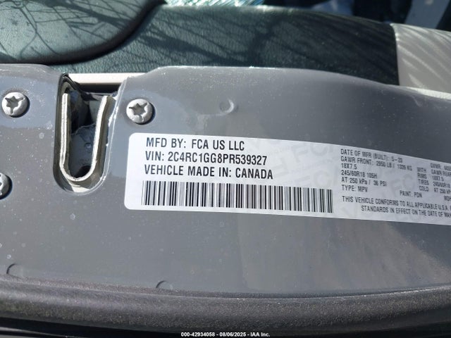 Chrysler Pacifica 2023 2C4RC1GG8PR539327 Image 9