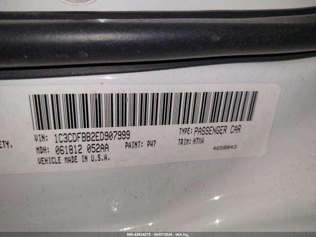 Dodge Dart 2014 1C3CDFBB2ED907999 Image 9