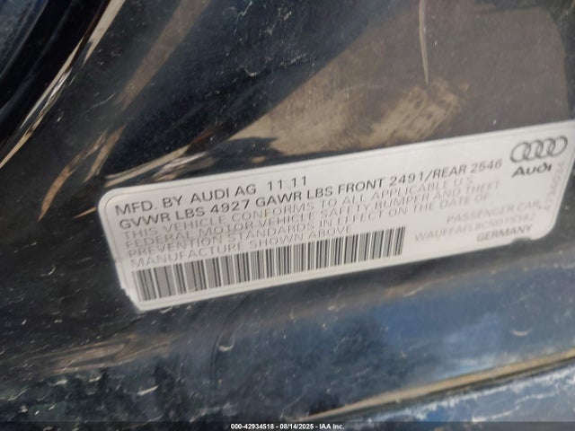 2012 AUDI A4 WAUFFAFL8CN015382 Photo 8