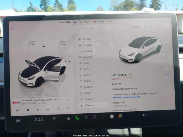 7SAYGDEF2PF580000 Tesla 2023