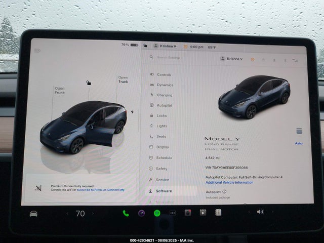 2025 TESLA MODEL Y 7SAYGAEE8SF305066 Photo 6