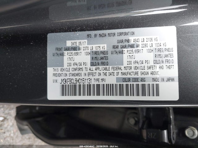 JM3KFBCL6H0151131 Mazda py