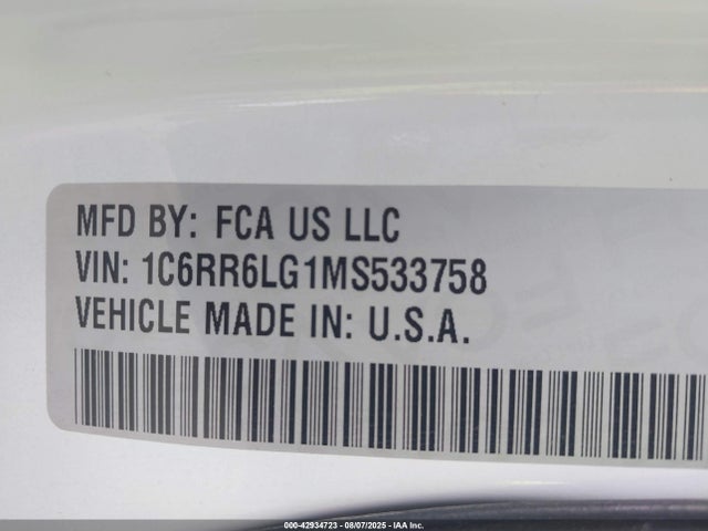 1C6RR6LG1MS533758 RAM 1500