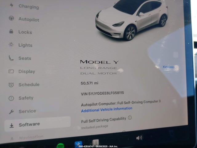 2020 TESLA MODEL Y 5YJYGDEE8LF058115 Photo 6