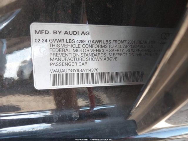 2024 AUDI A3 WAUAUDGY9RA114370 Photo 8