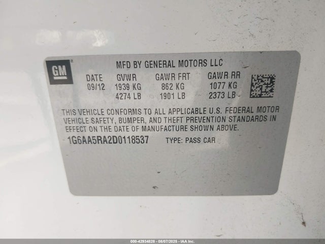 2013 CADILLAC ATS 1G6AA5RA2D0118537 Photo 8