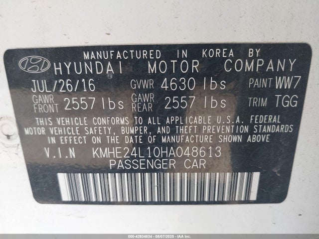 Hyundai gdi nu 2017 KMHE24L10HA048613 Image 9