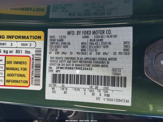 Ford dragon 2024 3FMCR9B67RRE26432 Image 9