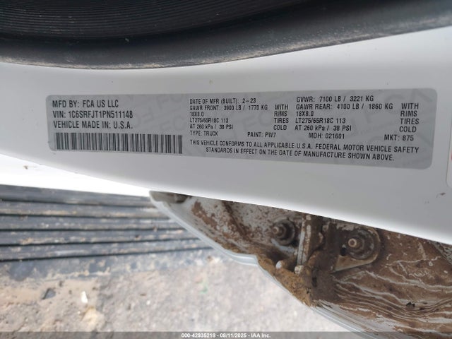 RAM 1500 2023 1C6SRFJT1PN511148 Image 9