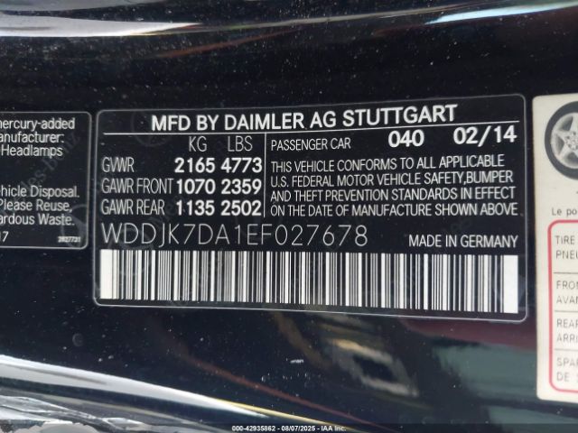 2014 MERCEDES-BENZ SL 550 WDDJK7DA1EF027678 Photo 8