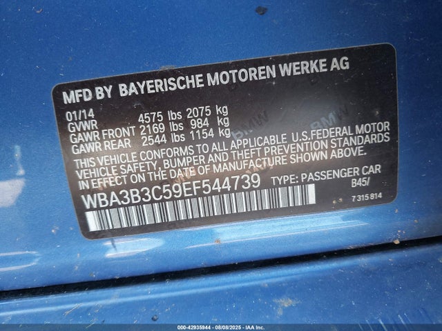 WBA3B3C59EF544739 BMW 328I