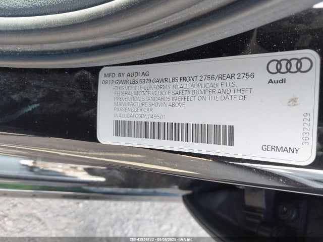 2013 AUDI A6 WAUJGAFC5DN049501 Photo 8