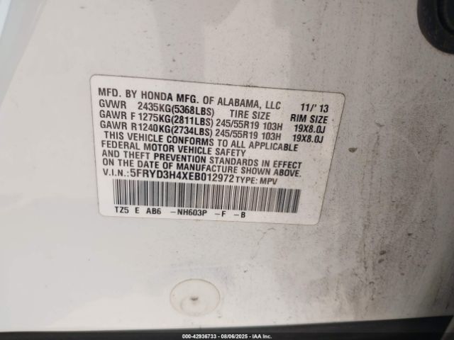 2014 ACURA MDX 5FRYD3H4XEB012972 Photo 8