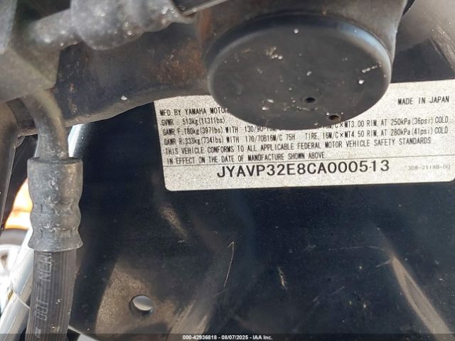 2012 YAMAHA XVS1300 JYAVP32E8CA000513 Photo 9