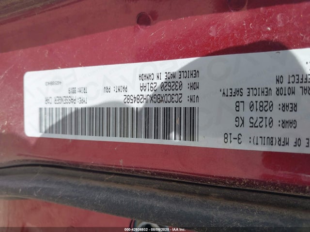 Dodge Charger 2018 2C3CDXBGXJH284582 Image 9