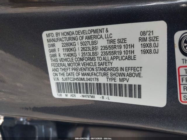 2021 ACURA RDX 5J8TC2H50ML040178 Photo 8