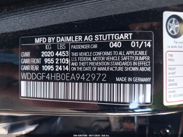 Mercedes-Benz C-Class 2014 WDDGF4HB0EA942972 Image 9