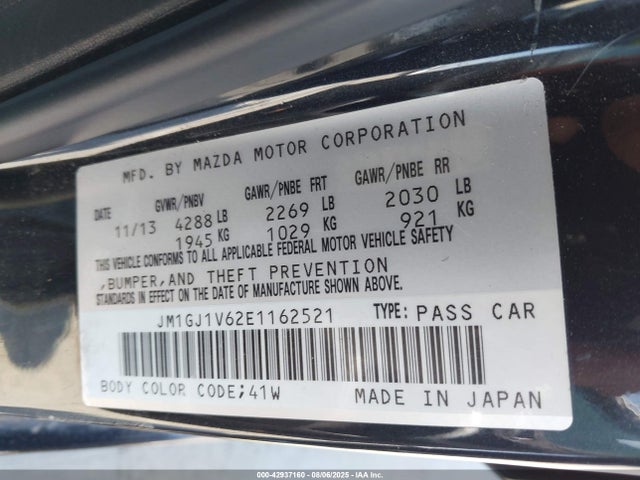 JM1GJ1V62E1162521 Mazda py